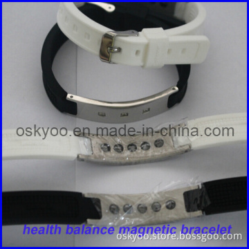 Silicone Ion Power Titanium Health Balance Magnetic Germanium Energy Bracelet